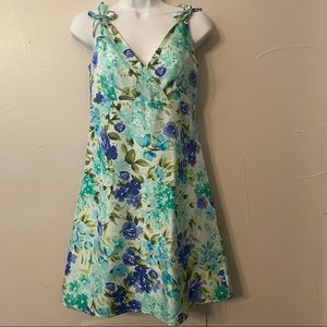 F.FERRANTE ITALY silk floral dress
